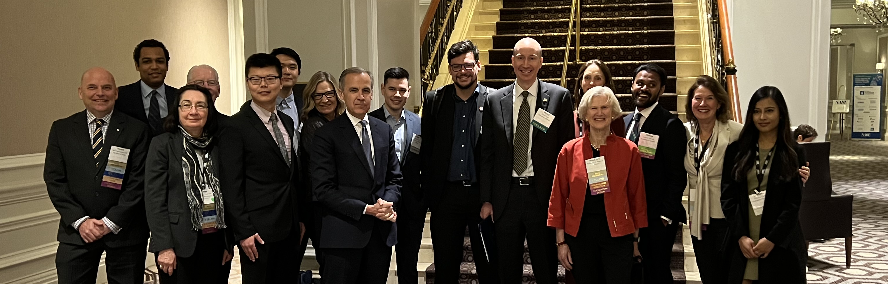 2021–22 NABE Scholars with Mark Carney