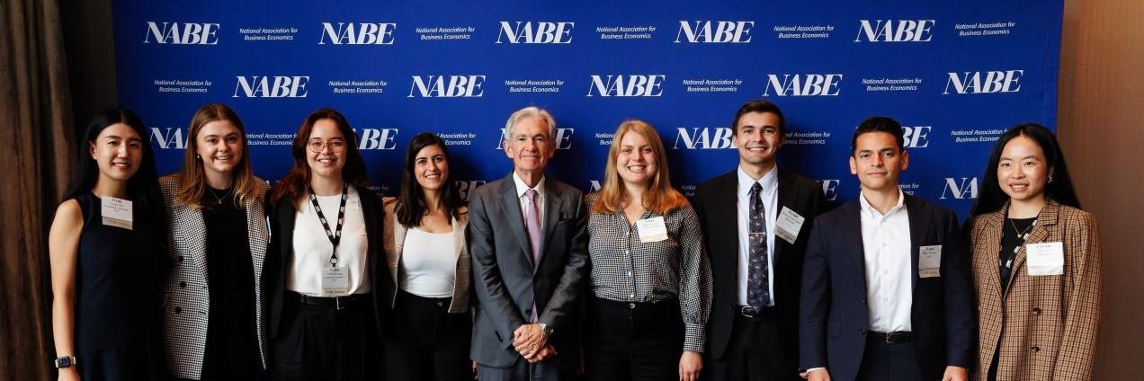 2024–25 NABE Scholars with Jerome Powell